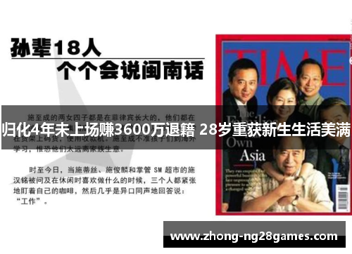 归化4年未上场赚3600万退籍 28岁重获新生生活美满 归化4年未上场赚3600万退籍 28岁重获新生生活美满